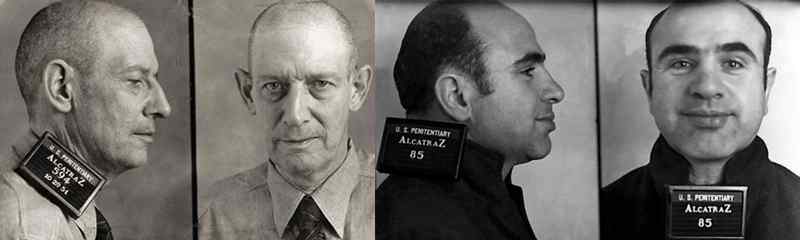 Al Capone et Robert Stroud Alcatraz