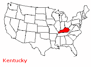 Superficie Kentucky de 104 749 km²