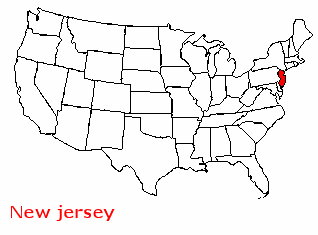 Carte New Jersey