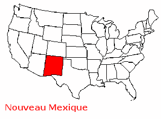 Carte Nouveau Mexique