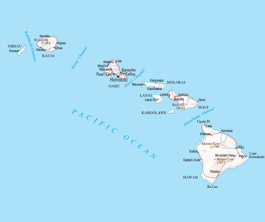 Carte Hawaii