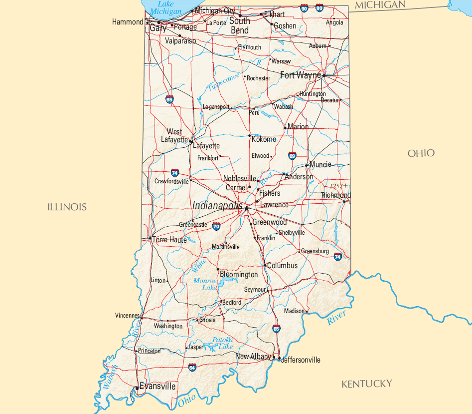 Carte Indiana