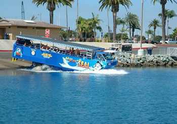 Tour insolite de San Diego en véhicule amphibie - visite sur terre et sur l’eau !