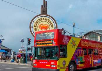 Tout San Francisco en bus à arrêts multiples – Pass 1 ou 2 jours avec options Sausalito et tour de nuit