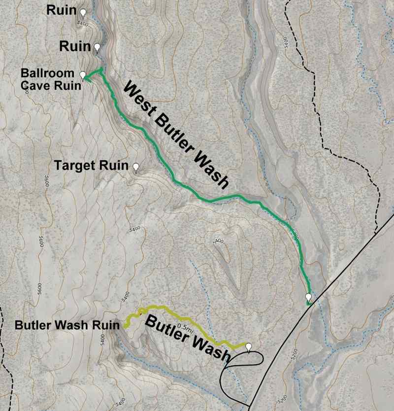 Carte Upper Butler Wash