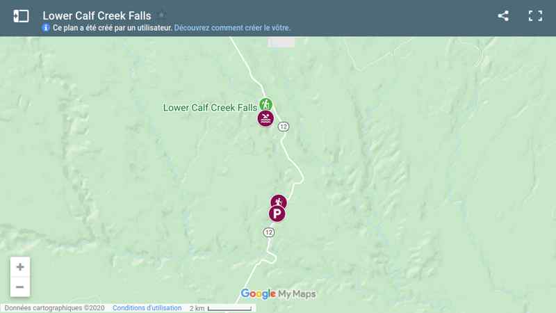 Carte Calf Creek Falls