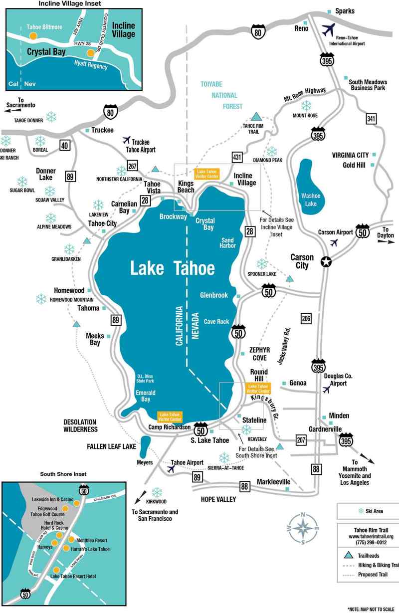 Carte Lake Tahoe