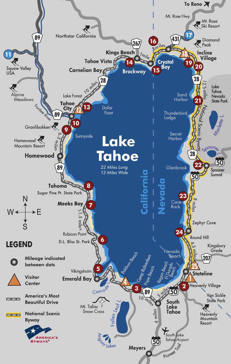 Lake Tahoe Most Beautiful Drive