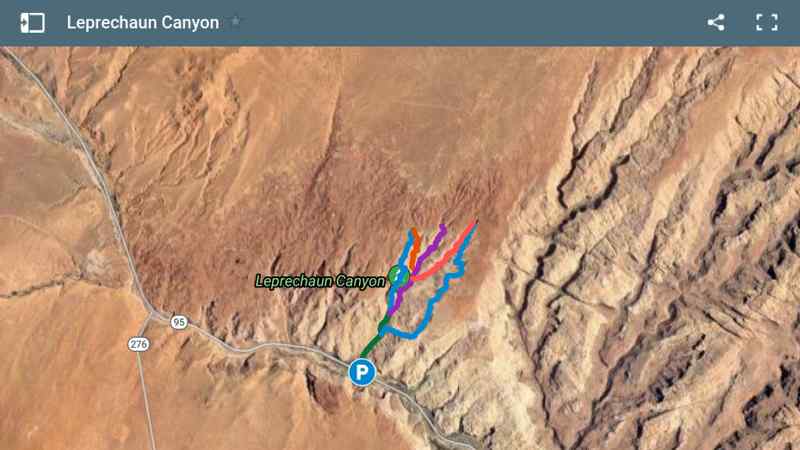 Carte Leprechaun Canyon