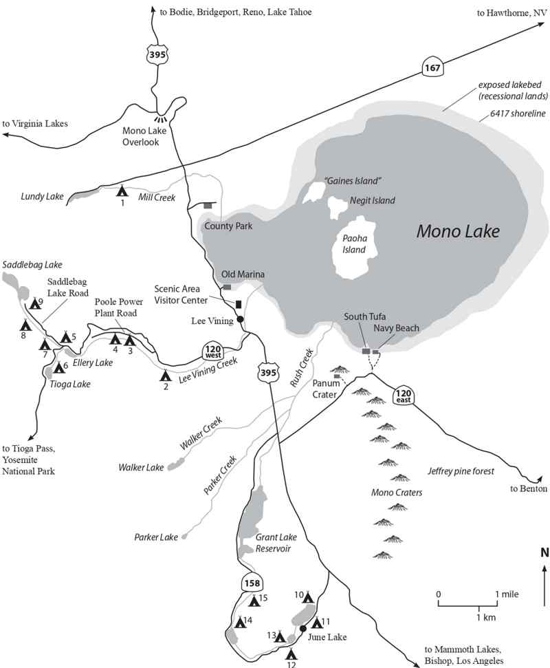 Carte Mono Lake