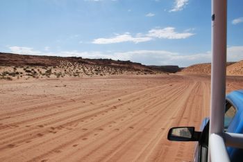 Piste vers Upper Antelope Canyon