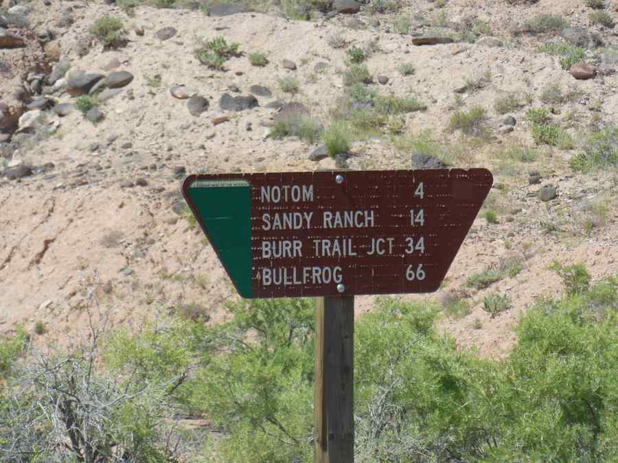 Panneau Burr Trail Jonction