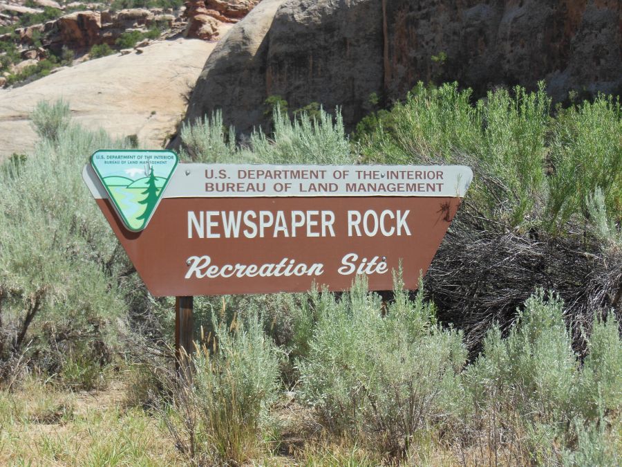 Panneau Newspaper Rock