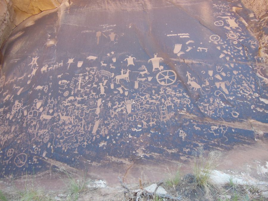 Vue d'ensemble Newspaper Rock