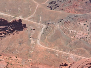 Shafer Canyon Overlook : Vue sur Shafer Trail