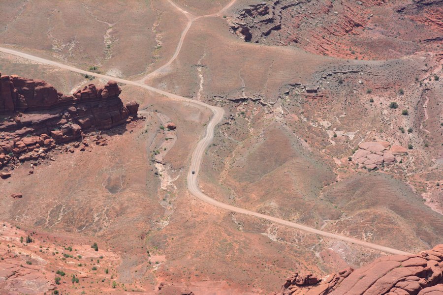 Shafer Canyon Overlook : Vue sur Shafer Trail