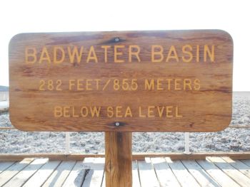 Bad Water 85 mètres sous le niveau de lla mer