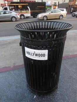 Poubelle Hollywood Boulevard