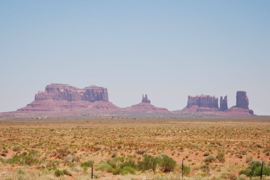 Route menant à Monument Valley