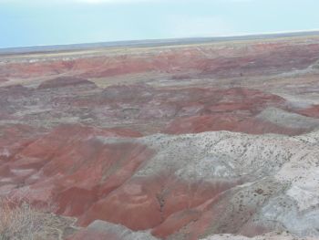 Painted Desert roche rouge et blanche