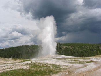 Geyser éruption