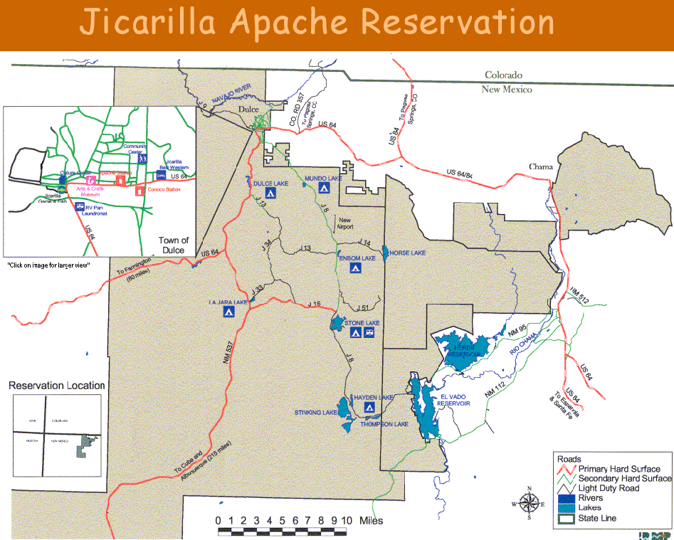 Carte réserve Apaches