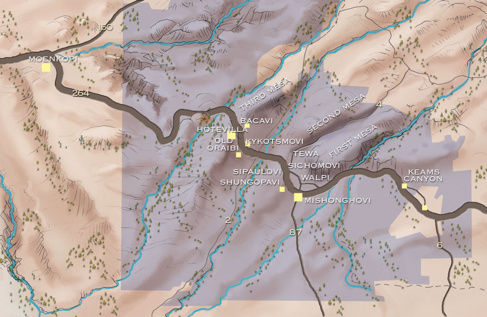 Carte réserve Hopis