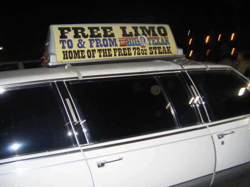 Big Texan Steak Ranch limousine