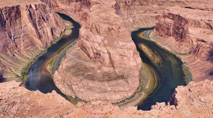 Horseshoe Bend rambardes de sécurité