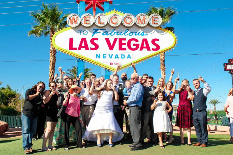 Mariage Las Vegas panneau Welcome Las Vegas