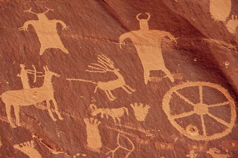 Newspaper Rock détail