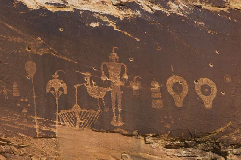 Newspaper Rock détail