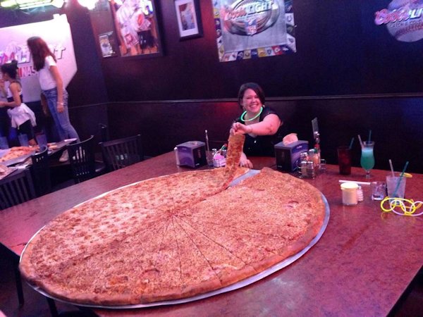Enorme pizza