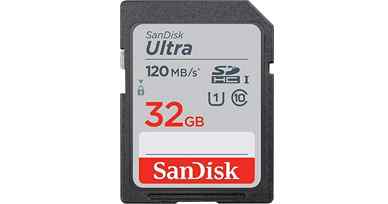 Carte Mémoire SDHC SanDisk 32 Go Classe 10