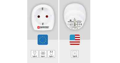 Adaptateur électrique France vers Usa