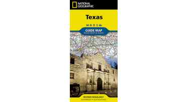 National Geographic Texas Guide Map