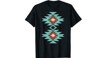 T-Shirt drapeau motifs Navajo