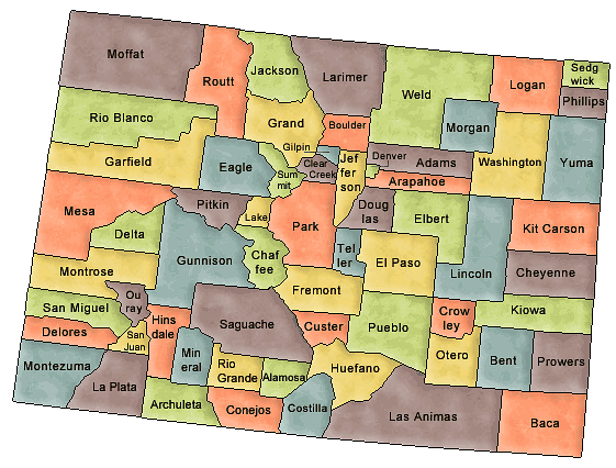 colorado carte états unis