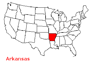 Carte Arkansas