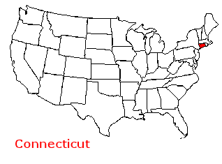 Superficie Connecticut de 12 559 km²