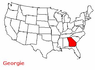 Superficie Georgie de 154 077 km²