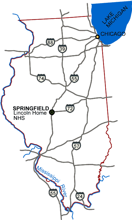 Carte des parcs Illinois