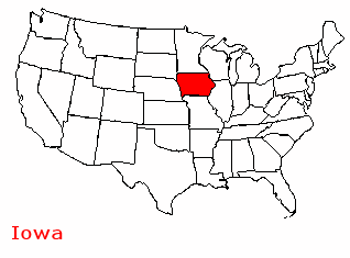 Superficie Iowa de 145 743 km²