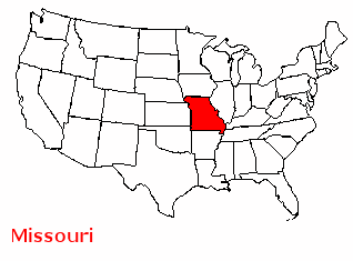 Superficie Missouri de 180 693 km²