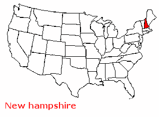 Superficie New Hampshire de 24 239 km²