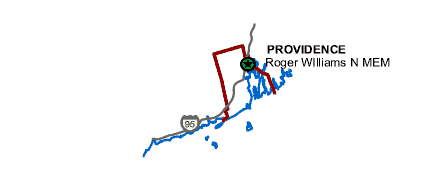 Carte des parcs Rhode Island