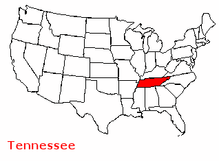 Carte Tennessee