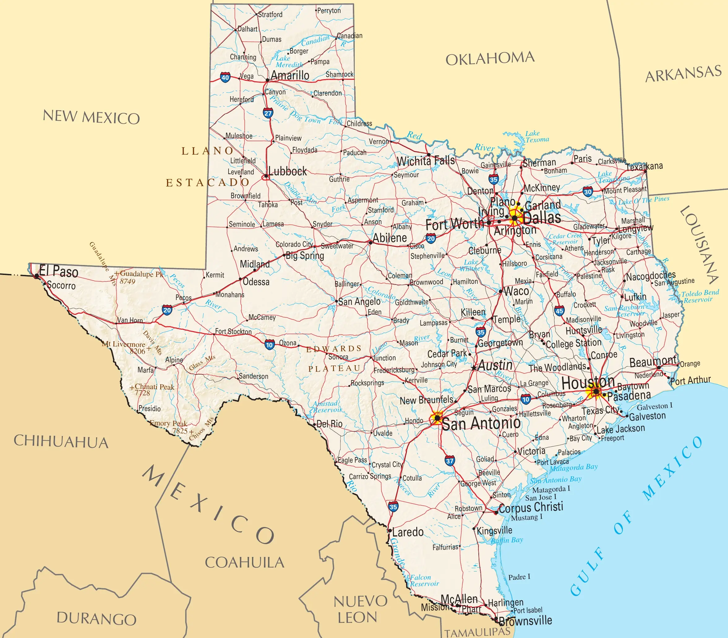Carte Texas