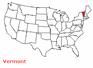 Superficie Vermont de 24 923 km²