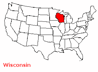 Superficie Wisconsin de 169 790 km²